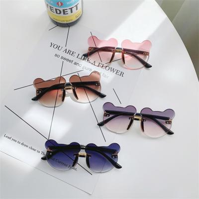 China Wholesale Fashion Sunglasses Fashion Kids Novelty Sunglasses Cartoon Animals Shape Gradient Color Plastic Baby Sun Glasses UV Protect Kids Glasses for sale