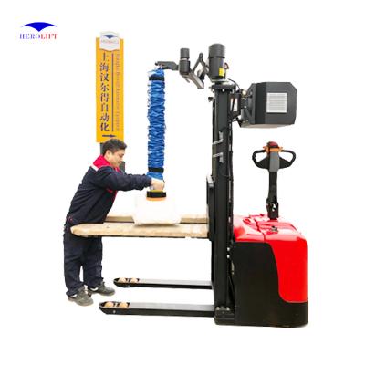 China Factory material handling equipment electronic tube lifter hand stacker manual forklift easy to operate for sale