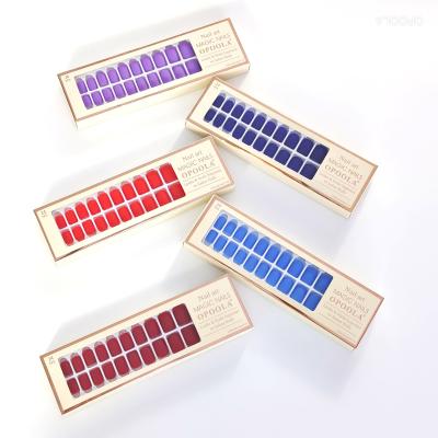 China Wholesale Eco-friendly Material Nails Supplier Private Label Matte Short Square Shape Artificial Acrylic Press On Nail Tips for sale