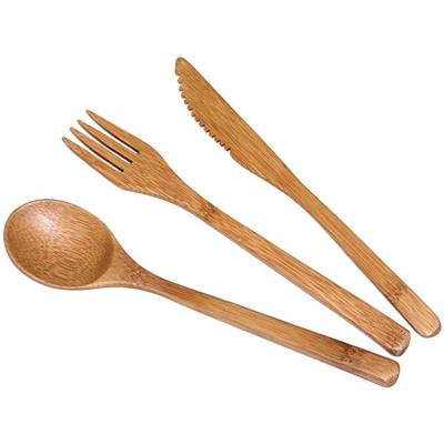 China Western Style Design Environmentally Friendly Bamboo Disposable Reusable Tableware Set for sale