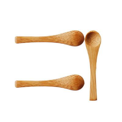 China Mini Spoon Bamboo Ice Cream Sustainable Bamboo Scoop Fiber Scoop Ear Scoop for sale