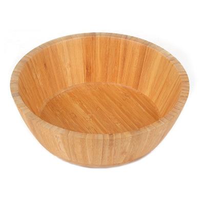 China Wholesale High Quality Practical Goods Viable Hot Selling Natural Bamboo Salad Bowl Large for sale