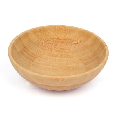 China Durable Hot Selling Fine Craft Surface Softness Does Not Hurt Bamboo Fruit Salad Bowl for sale