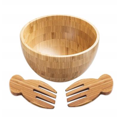 China Sustainable Salad Set Wood Bowls High Quality Bamboo Bowl for sale