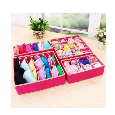 China Folding Organizer Box High Quality Plastic Storage Underwear Goods And Underwear Storage Box New for sale