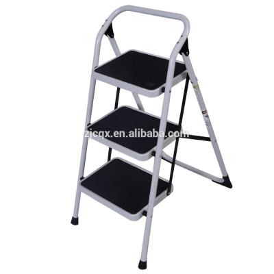 China CQX503 Folding Ladders 3 Steps Steel Folding Step Ladder With Test Report EN14183 for sale