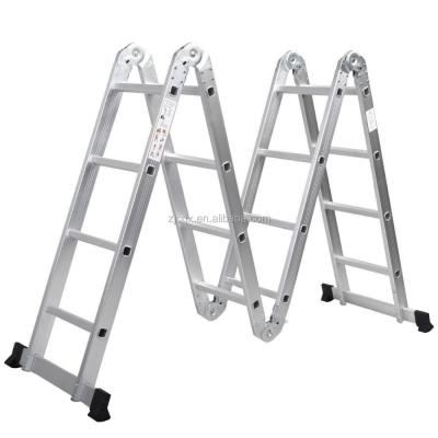 China Folding Ladders Aluminum Folding Ladder And Multi Purpose Ladder With GS Approval/4X4 Folding Aluminum Ladder for sale