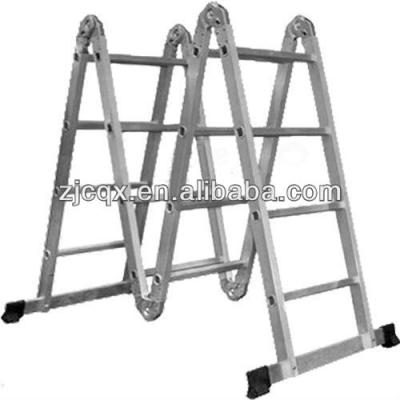 China 4.7m Universal Aluminum Ladder New Folding Ladders 3.65m Hinge With Platform for sale