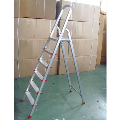 China Folding Ladders CQX 6 Tread Lightweight Aluminum Step Ladder for sale