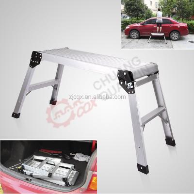 China Car Wash Platform 50CM Height Folding Aluminum Work Platform With SGS EN131 Certification for sale