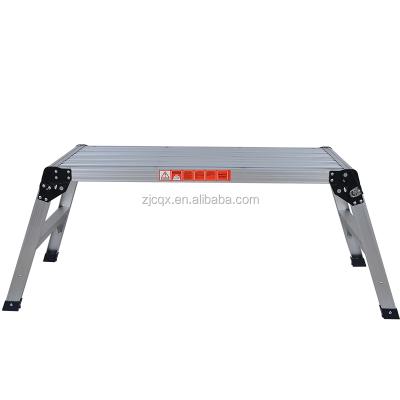 China Aluminum Folding Ladders Platform Drywall Step Up Work Bench Stool Folding Ladder for sale