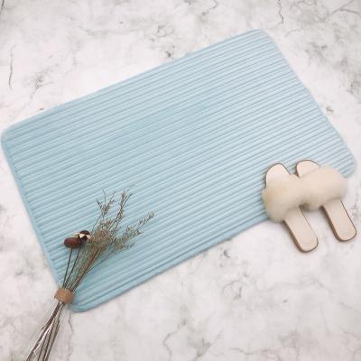 China Washable Non Slip Super Absorbent Non Slip Rectangle Floor Mat for sale