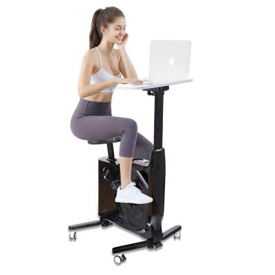 China (Size) New Design Adjustable Exercise Bike Cycle Desk With Office Workstation Desks Fitness Training Exercise Home Office Recycling Bike for sale