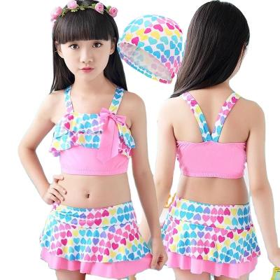 China Cute QUICK DRY Two-Pieces Kids Summer Sets Swimming Suits Little Girls Kids Swimwear for sale