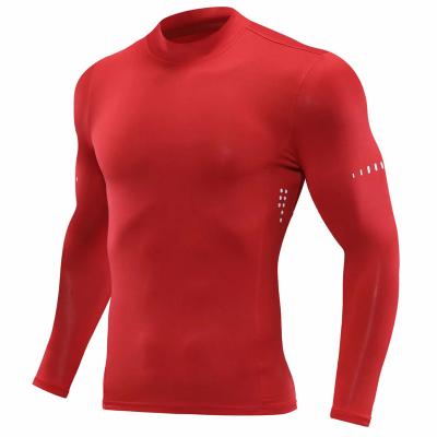 China Breathable Men Training Gym Fitness Long Sleeve Shirts 2022 Newest Men Compression Shirts Fast Drying Sports Running Clothes Joggers for sale