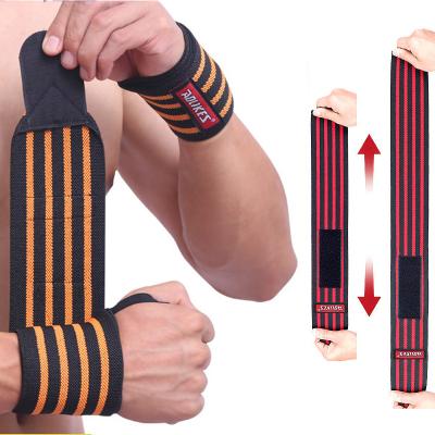 China Fitness Safety Weightlifting Wrist Bands Straps Wraps Gym Weightlifting 1Pairs Sports Weightlifting Wrist Support Fitness Training Gloves for sale