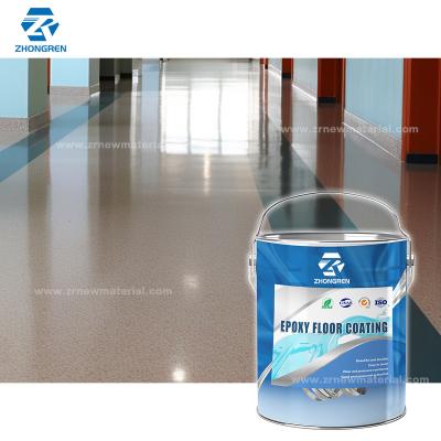 China Smooth  Self Leveling Epoxy Floor Coating Waterborne Epoxy Paint Chemical Resistant for sale