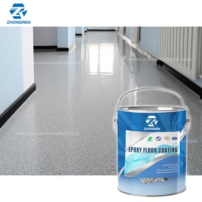 China OEM Multi Color Sand Epoxy Floor Coating met heldere epoxy hars industriële verf Te koop