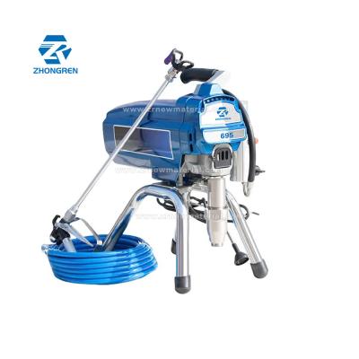 Chine 2200w électrique machine de peinture sans air 0.025 pouces buse pulvérisateur de peinture murale sans air à vendre