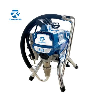 China Zhongren 695 Fast Speed 4000w Airless Paint Sprayer Machine For House Painting for sale