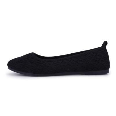 China 2019 New Simple Durable Women Flats Fashion Soft Bottom Bowknot Pointed Toe Ballerina Shallow Mouth Flat Slip On Women Shoes for sale