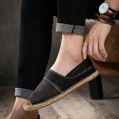 China Hollowed Out Breathable Straw Men Breathable Shoes for sale