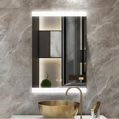 China World Plug Smart Backlit Hotel LED Makeup Lighted Hot Selling Wall Mirror for Bath Room for sale