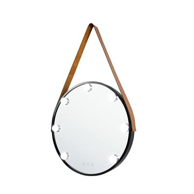 China Lighted Bath Mirrors LED Mirror Bath Hanging Round Bathroom Mirror With LED Lights for sale