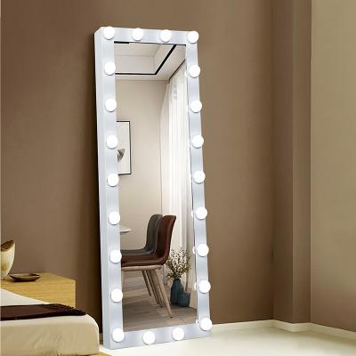 China Decorative three color floor wall frame modern integral dressing mirror for living room espejos for sale