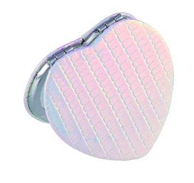 China Magnifying Heart Shape Hand Makeup Mirror Hello Kitty Mirror Makeup Tools for sale