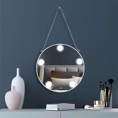 China Espejos Decorativos Custom Lighted Metal Frame Decoration Hang Wall Mirrors for sale