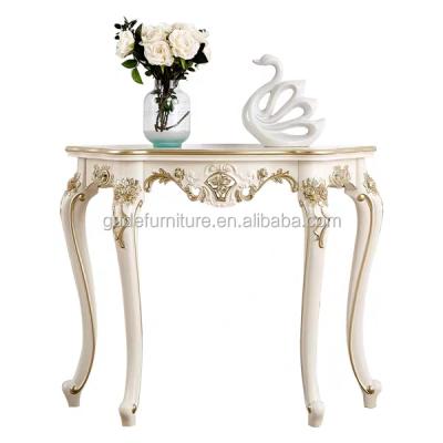 China European antique cheap price hallway stainless steel console table and mirror customized GT-ST032 for sale