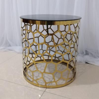 China CT002@1Modern European antique metal gold color side table of coffee table sets for living room for sale