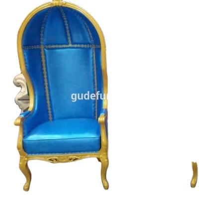 China Modern Luxury High Quality Stainless Steel Gold Birdcage Chair Wedding Chair King Chairs for sale