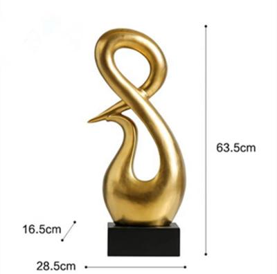 China European and American Luxury Home Decoration Artwork Furniture Abstract Sculpture Thinkers Fashionable Interior Space Metal Crafts for sale