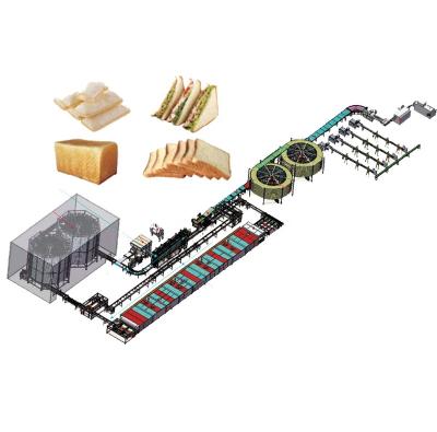 China Snack Factory Factory High Productivity Traditional Toast And Bread Production Line for sale