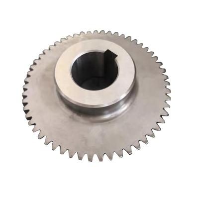 China Industrial Equipment OEM Transmission Straight Teeth Helical Bevel Differential Gear With Keyway for sale