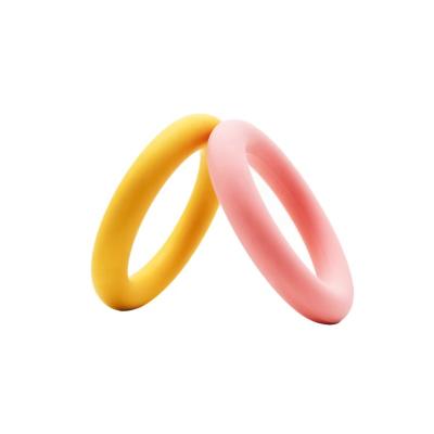 China Soft Toy Baby Teething Ring  Sensory Teether Toy  Safe Silicone Teething Bracelet for sale