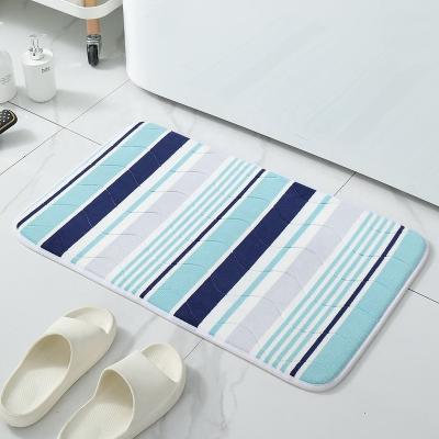 China Factory Price Sustainable Discount Mat Washable Comfortable Home Non Slip Soft Microfiber Bath Mat For Shower Floor for sale