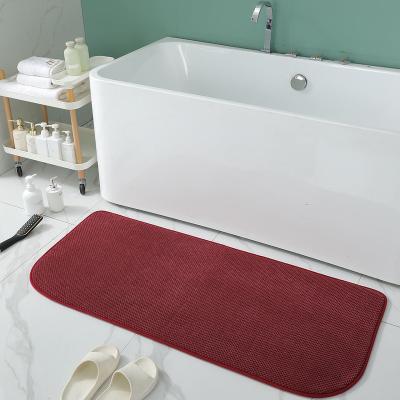 China Sustainable Water Absorbent Microfiber Chenille Wholesale Price Floor Anti-Slip Mat Shaggy Soft Floor Bath Mat for sale