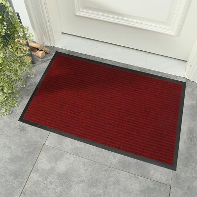 China Force Washable Shop Customized Anti Slip Entrance Door Mat Waterproof Carpet Outdoor Floor Mat With Rubber Backing for sale