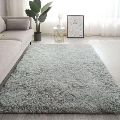 China Fast Ships Washable Plush Faux Fur Mat Solid Color Fur Rugs Small Dye Rug For Bedroom Home for sale