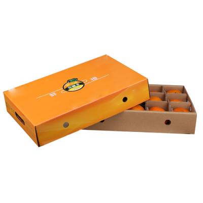 China Excellent Recycled Materials Export Packaging Cardboard Box For Fruits And Vegetables With Compartments for sale