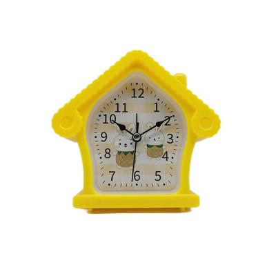 China Amazon plastic best selling kids room table desk house shaped plastic clock for children s day for sale