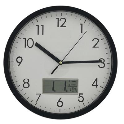 China Files Simple Style Led Clock Digital Readout For Month, Date, Day And Room Temperature Digital Wall Clock for sale