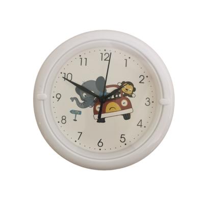 China Silent frame plastic plastic wall clock for living room decoration for sale