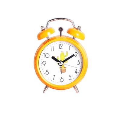 China Special Design Metal Twin Bell Rings Desktop Alarm Clock for sale