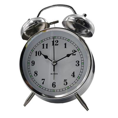 China LUMINOVA Metal Alarm Clock European Creative Desktop Decoration Table Clock Roman Word Desktop Retro Small Mute Clock for sale