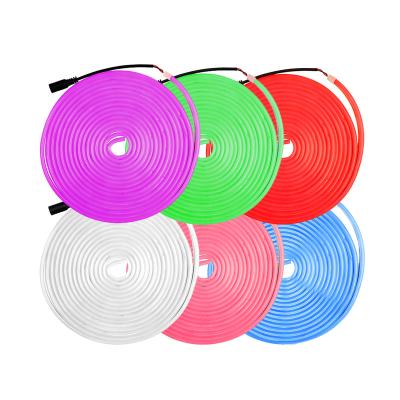 China Residential Wholesale 16.4ft 5m 2835 NO Adapter Blister 12v LED Neon Flexible Strip Lights for sale