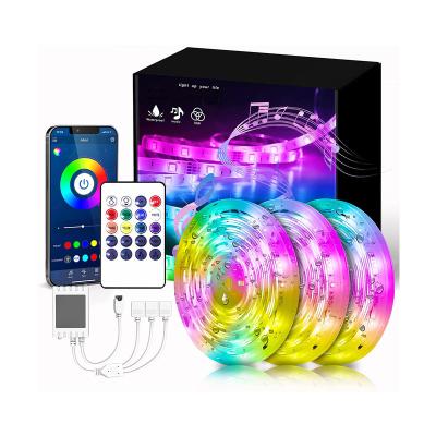 China Residential IP65 Waterproof 5050 12v 50ft 15M 450 LED Coil RGB LED Whip Lights Stick Bar for sale